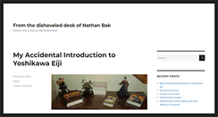 Desktop Screenshot of nathanbak.com